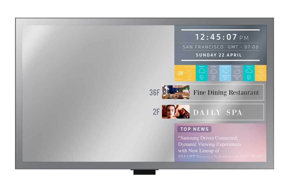 Samsung ML55E  DL, 55", Mirror Display