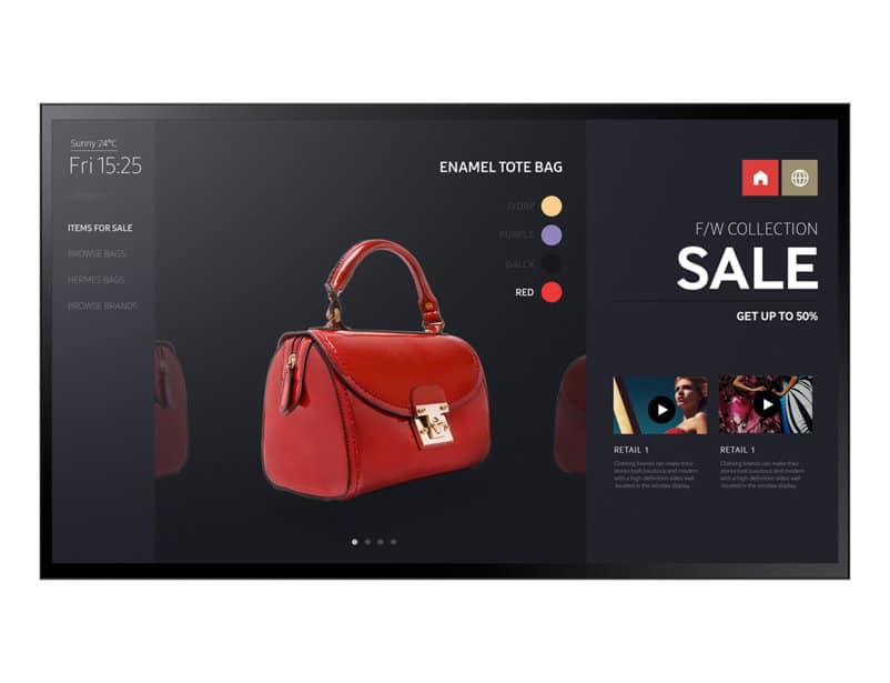 Samsung SmartSignage PM55F-BC  Kapazitiv, 55", Multitouch